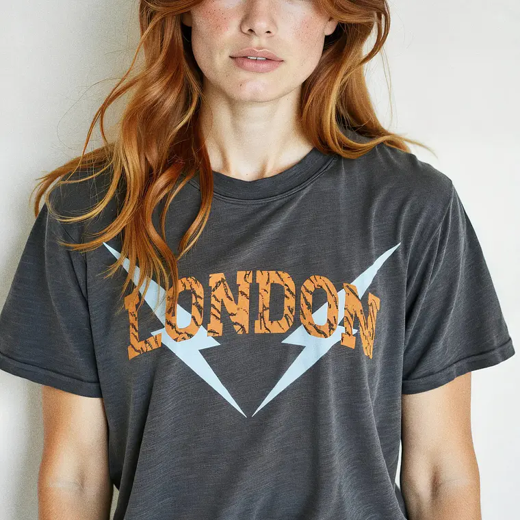 MUJER-LONDON PRINT T-SHIRT (TALLAS S a L) 3