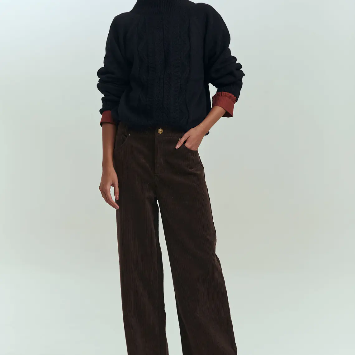 MUJER-BOWIE TROUSER BROWN (TALLAS 34 a 42) 3