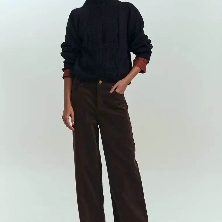 MUJER-BOWIE TROUSER BROWN (TALLAS 34 a 42) 3
