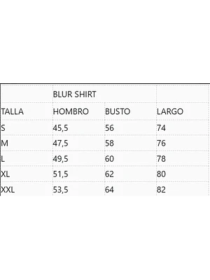 HOMBRE-BLUR SHIRT BLUE (TALLA M - L y XXL)