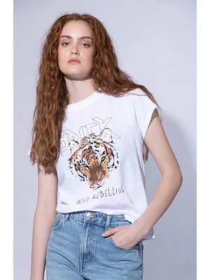 MUJER-TIGER TEE (TALLA S)