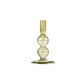 CANDELABRO SWIRL BUBBLES GREEN (9D X 16H CM) - Miniatura 1