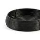 CANASTO BAJO REDONDO NEGRO RATTÁN (57D X 16H CM) - Miniatura 2