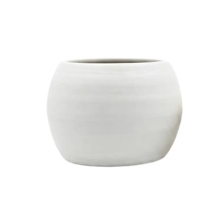 MACETERO HUGO INDOOR L COLOR BLANCO (23.5D X 17H CM) 1
