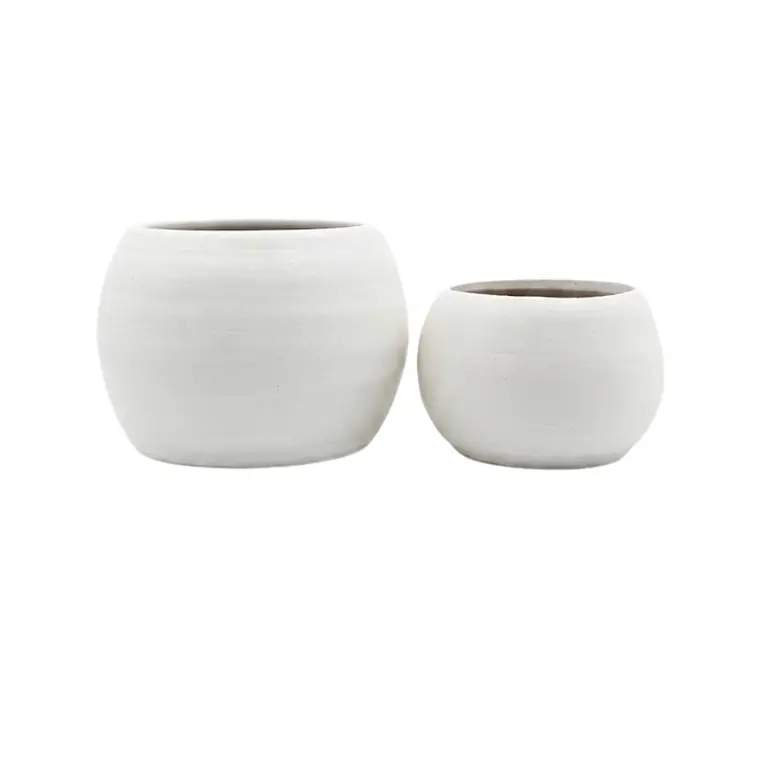 MACETERO HUGO INDOOR L COLOR BLANCO (23.5D X 17H CM) 2