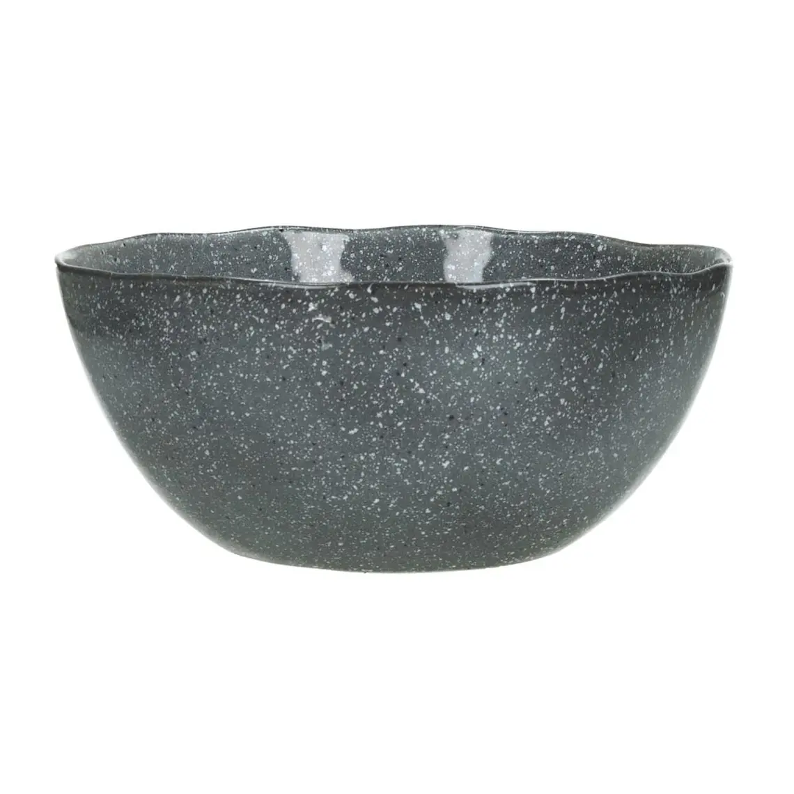 CERÁMICA PORCELLINO GRAIN - BOWL ENSALADA GRIS PINTAS (15D X 8H CM) 1