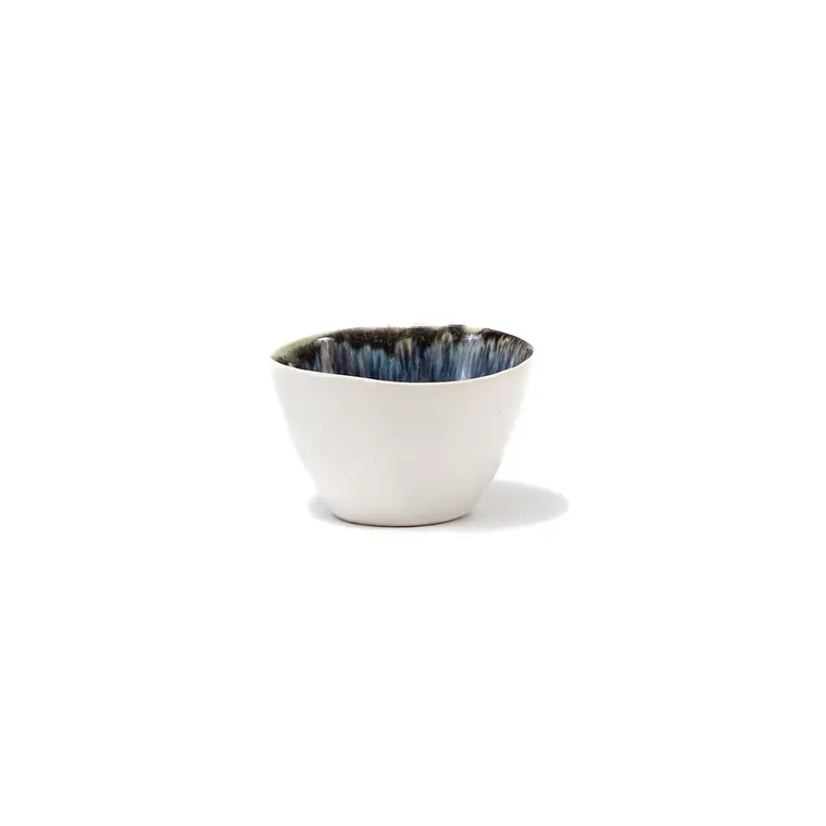 BOWL CELESTE Y BLANCO, BASE BLANCA (10D X 6H CM) 1