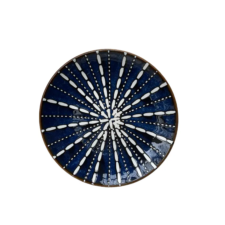 PLATO POSTRE PORCELANA COSMOS (22D X 2.5H CM) 1