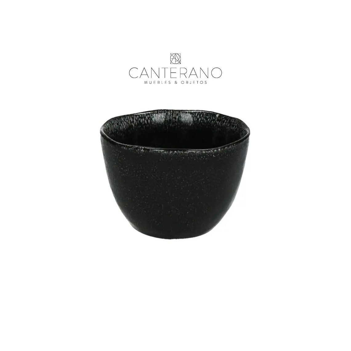 CERÁMICA EXPERIENCE- POCILLO PEQUEÑO GRES NEGRO (10D X 7H CM) 1