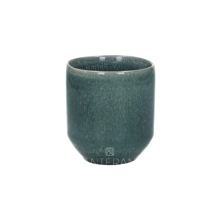 CERÁMICA AUDREY MUG SIN MANGO GRES VERDE AZULADO (8.2D X 9.3H CM) 1