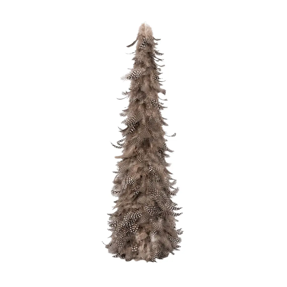 ÁRBOL NAVIDEÑO PLUMAS NEGRAS Y PUNTOS BLANCOS L (14.5D X 60H CM) 1