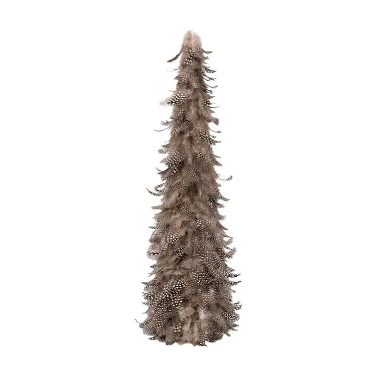 ÁRBOL NAVIDEÑO PLUMAS NEGRAS Y PUNTOS BLANCOS L (14.5D X 60H CM) 1