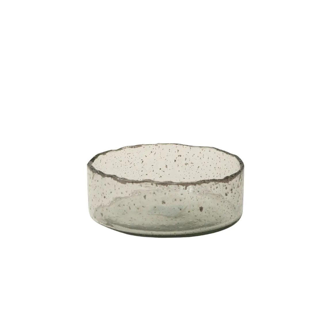 VIDRIO - FUENTE REDONDA CON BORDE IRREGULAR M (25D x 8H CM) 1