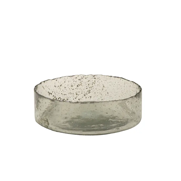 VIDRIO - FUENTE REDONDA CON BORDE IRREGULAR L (25D x 8H CM) 1