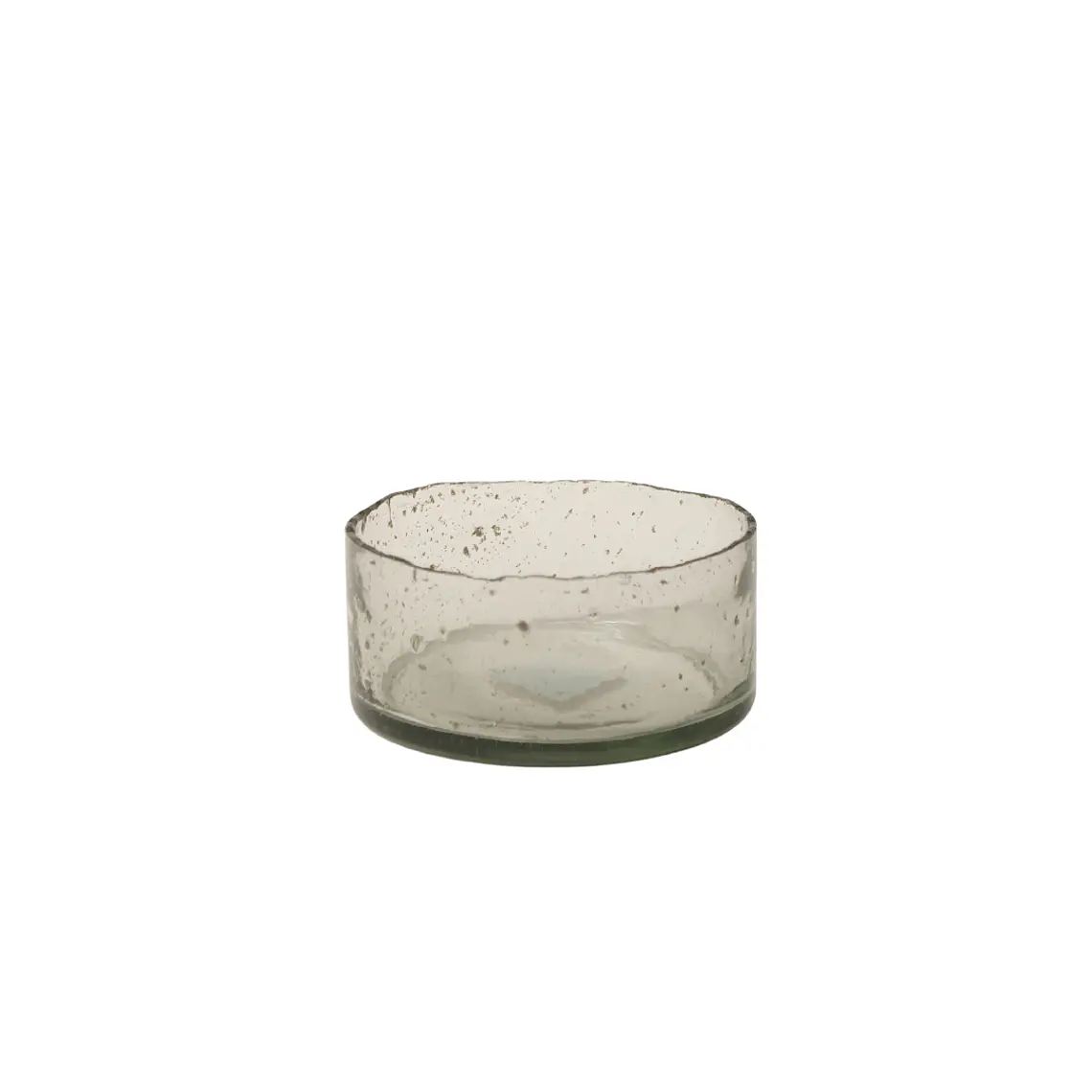 VIDRIO - FUENTE REDONDA CON BORDE IRREGULAR S (15D x 8H CM) 1