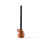 CANDELABRO CARAMELO MATE CON 1 ASA (10H X 8D CM) - Miniatura 2