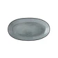 BANDEJA OVALADA CELESTE CON LINEAS GRES | (30L X 17A X 3H CM) - Miniatura 1