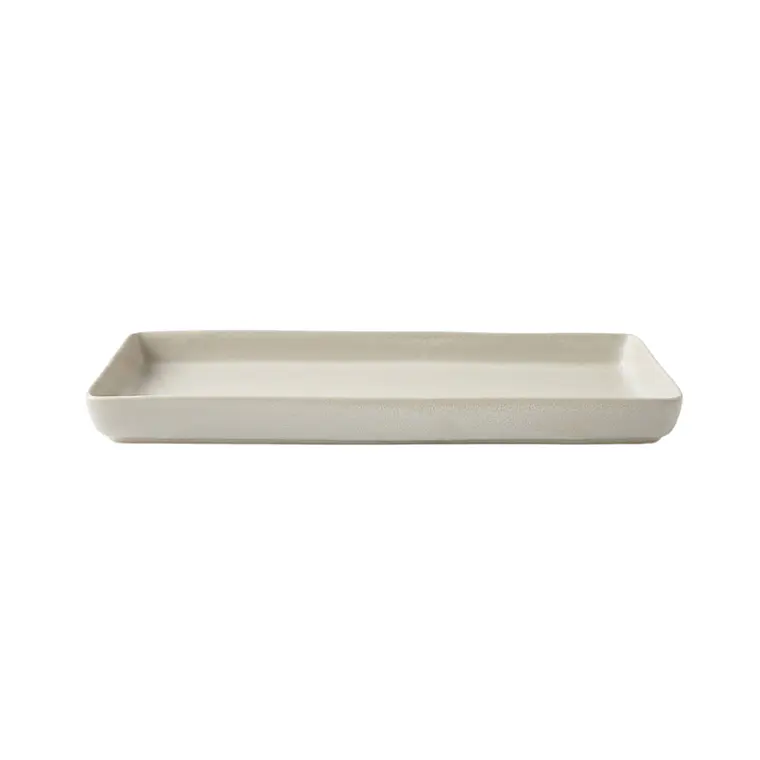 FUENTE RECTANGULAR BLANCO GRES (32L X 13A X 3H CM) 1