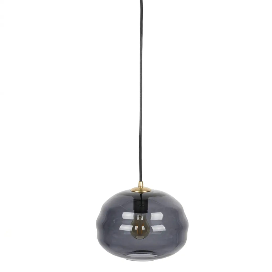 LAMPARA - LAUREN M VIDRIO HUMO (15D X 27H CM) 1