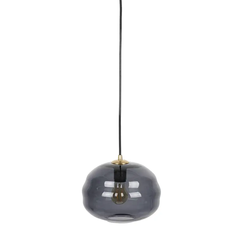 LAMPARA - LAUREN M VIDRIO HUMO (15D X 27H CM) 1