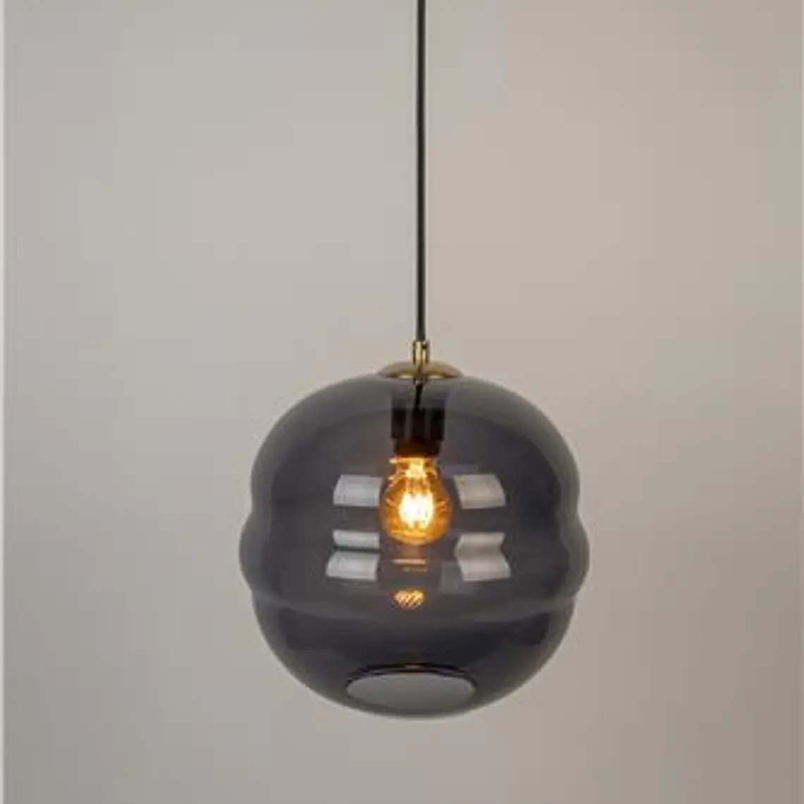 LAMPARA - LAUREN L VIDRIO HUMO (28D X 28H CM) 3