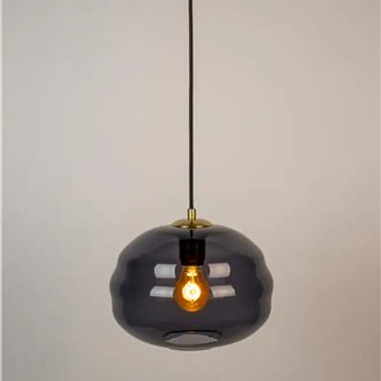 LAMPARA - LAUREN M VIDRIO HUMO (15D X 27H CM) 3