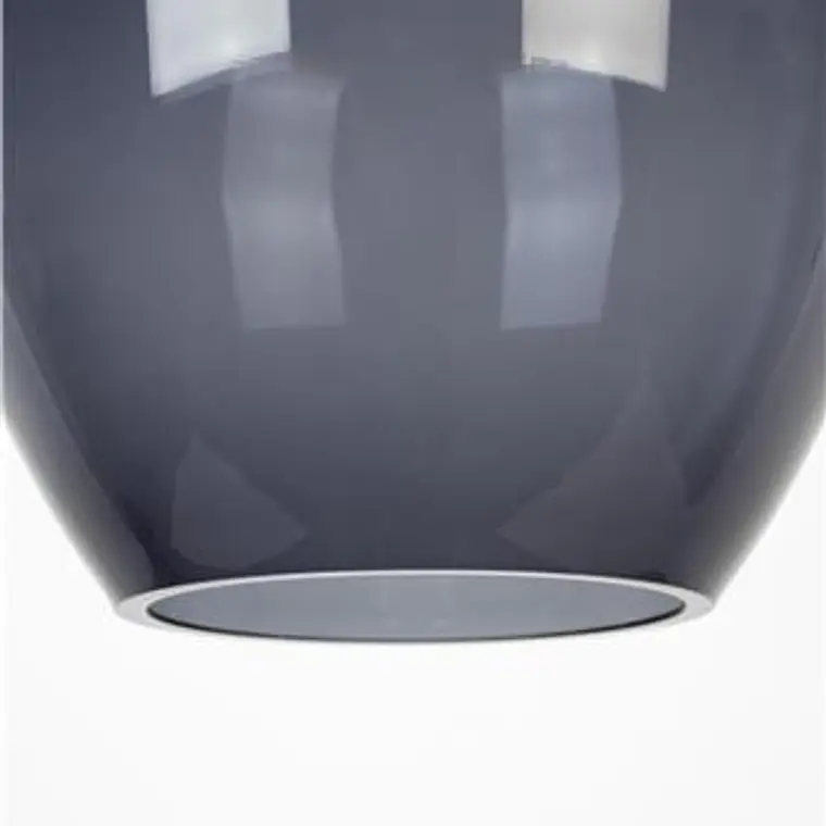 LAMPARA - LAUREN S VIDRIO HUMO (15D X 27H CM) 2