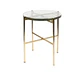 MESA LATERAL - VIDRIO BRASS (40D x 45H CM) - Miniatura 1