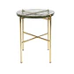 MESA LATERAL - VIDRIO BRASS (40D x 45H CM) - Miniatura 2