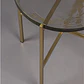 MESA LATERAL - VIDRIO BRASS (40D x 45H CM) - Miniatura 3