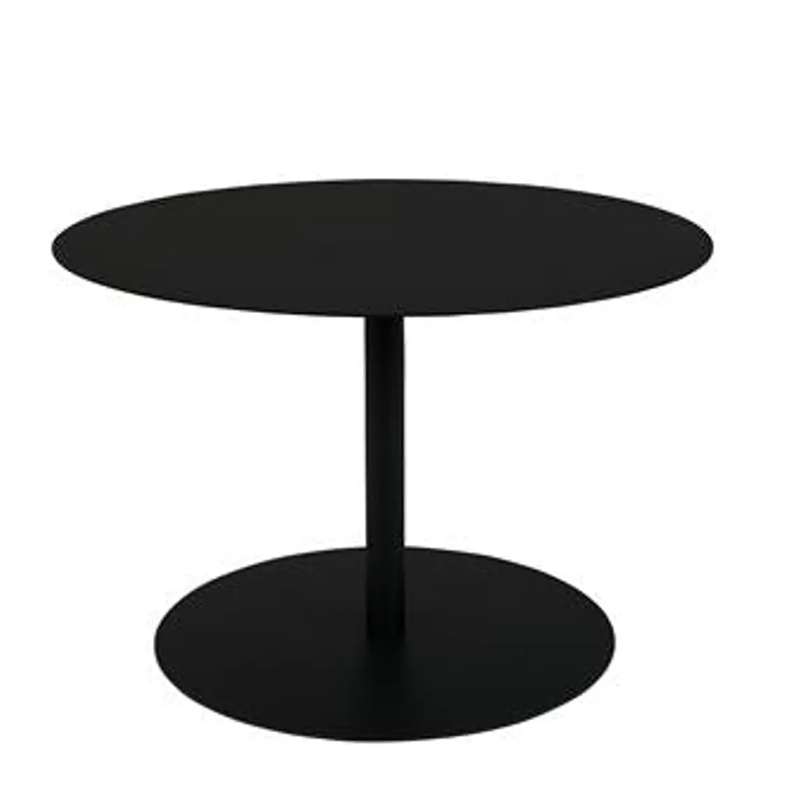 MESA LATERAL - SNOW BLACK ROUND M (60D x 40H CM) 1