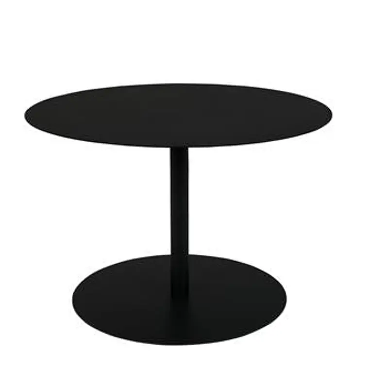 MESA LATERAL - SNOW BLACK ROUND M (60D x 40H CM) 1