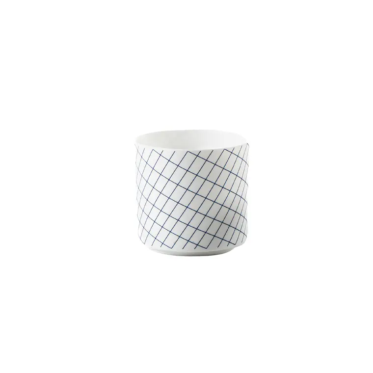 TEALIGHT PORCELANA ROMBOS  (7D X 6.5H CM) 1