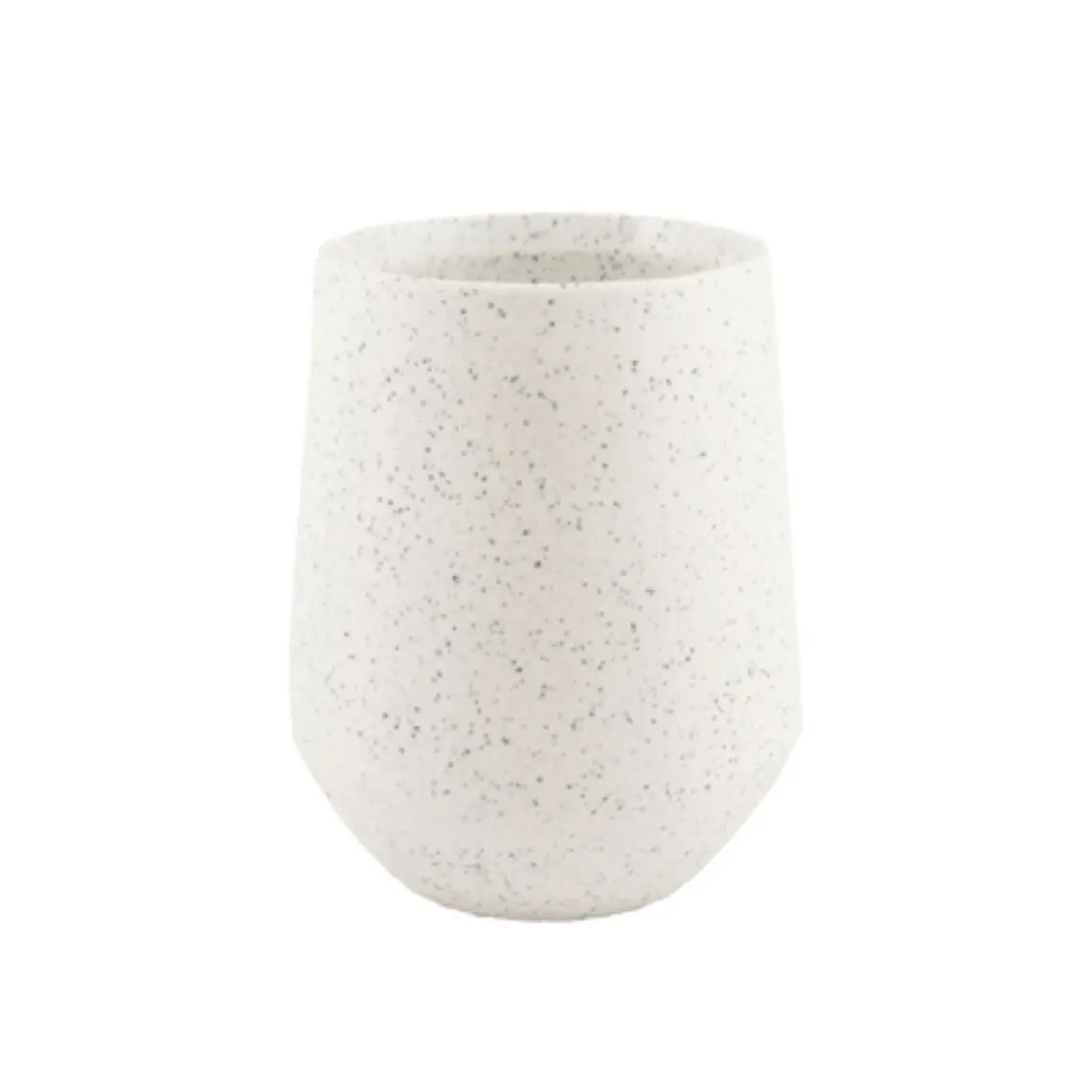 CERÁMICA - MATEO 18D ADORNO BLANCO CON PINTAS INDOOR (18D X 24H CM) 1