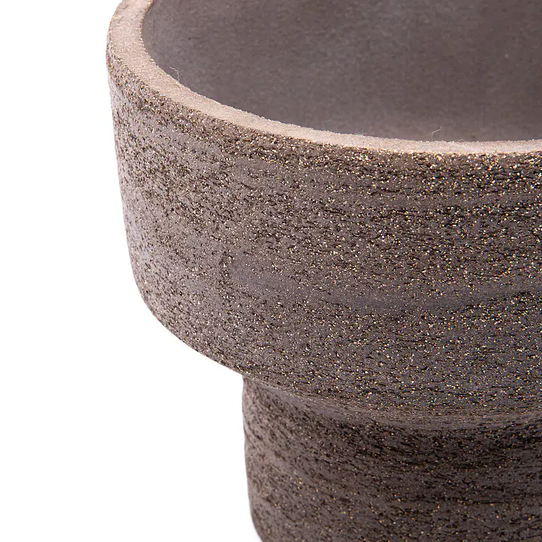 COPÓN COLOR TAUPE INDOOR HECHO A MANO 100% WATERPROOF (18D X 15H CM) 2