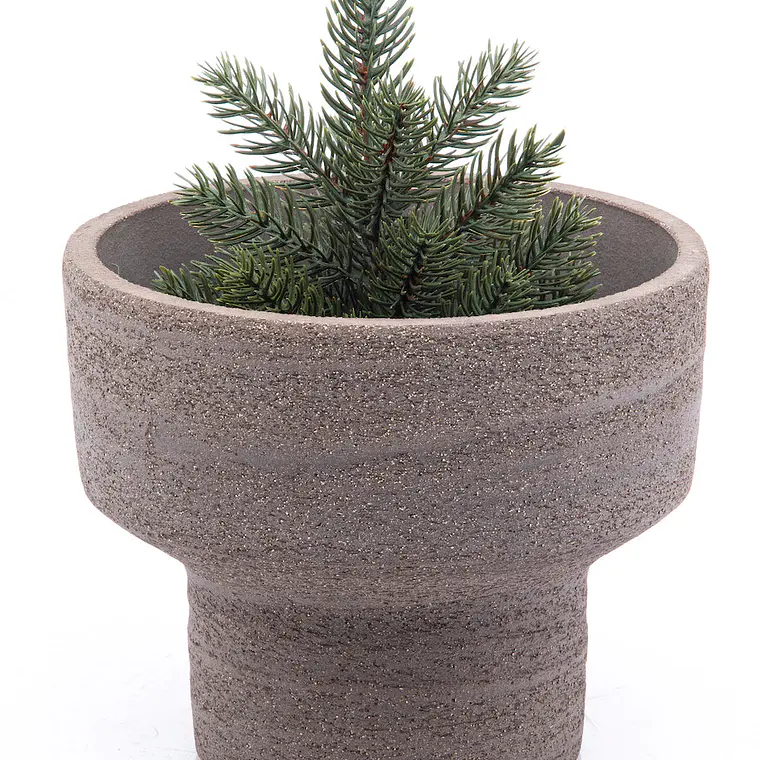 COPÓN COLOR TAUPE INDOOR HECHO A MANO 100% WATERPROOF (18D X 15H CM) 3