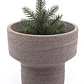 COPÓN COLOR TAUPE INDOOR HECHO A MANO 100% WATERPROOF (18D X 15H CM) - Miniatura 3