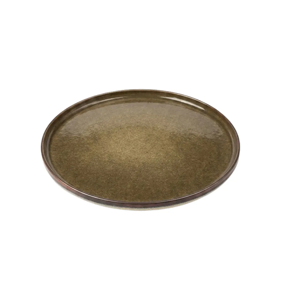 PLATO PRINCIPAL GRES COLOR CHOCOLATE (28D X 2H CM) 1