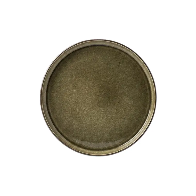 PLATO ENSALADA GRES COLOR CHOCOLATE (23D X 2H CM) 1