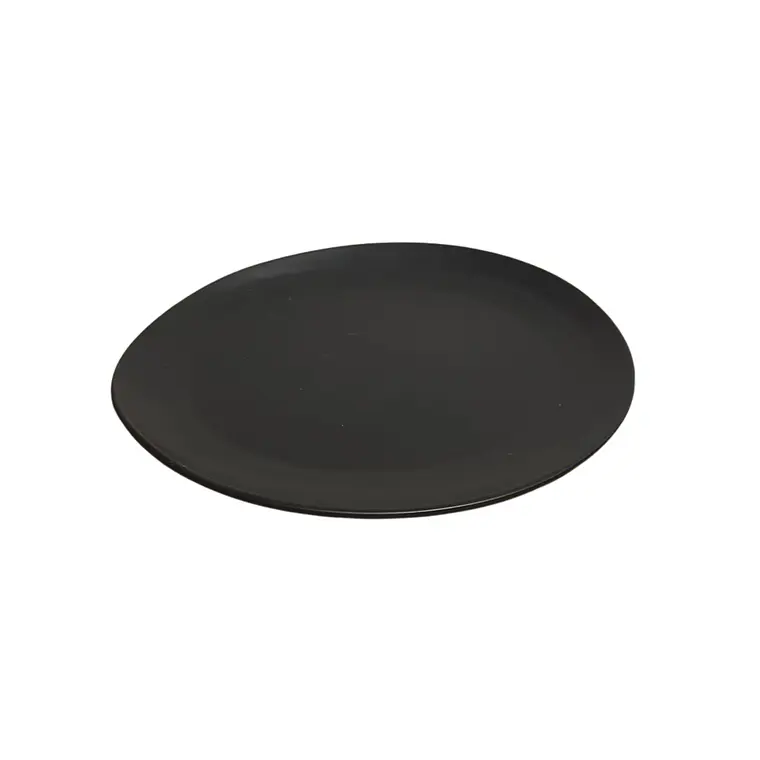 PLATO BASE IRREGULAR COLOR NEGRO (32D X 1.5H CM) 1