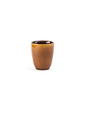 VASO MEDIANO GRES OCRE (9D X 10H CM)