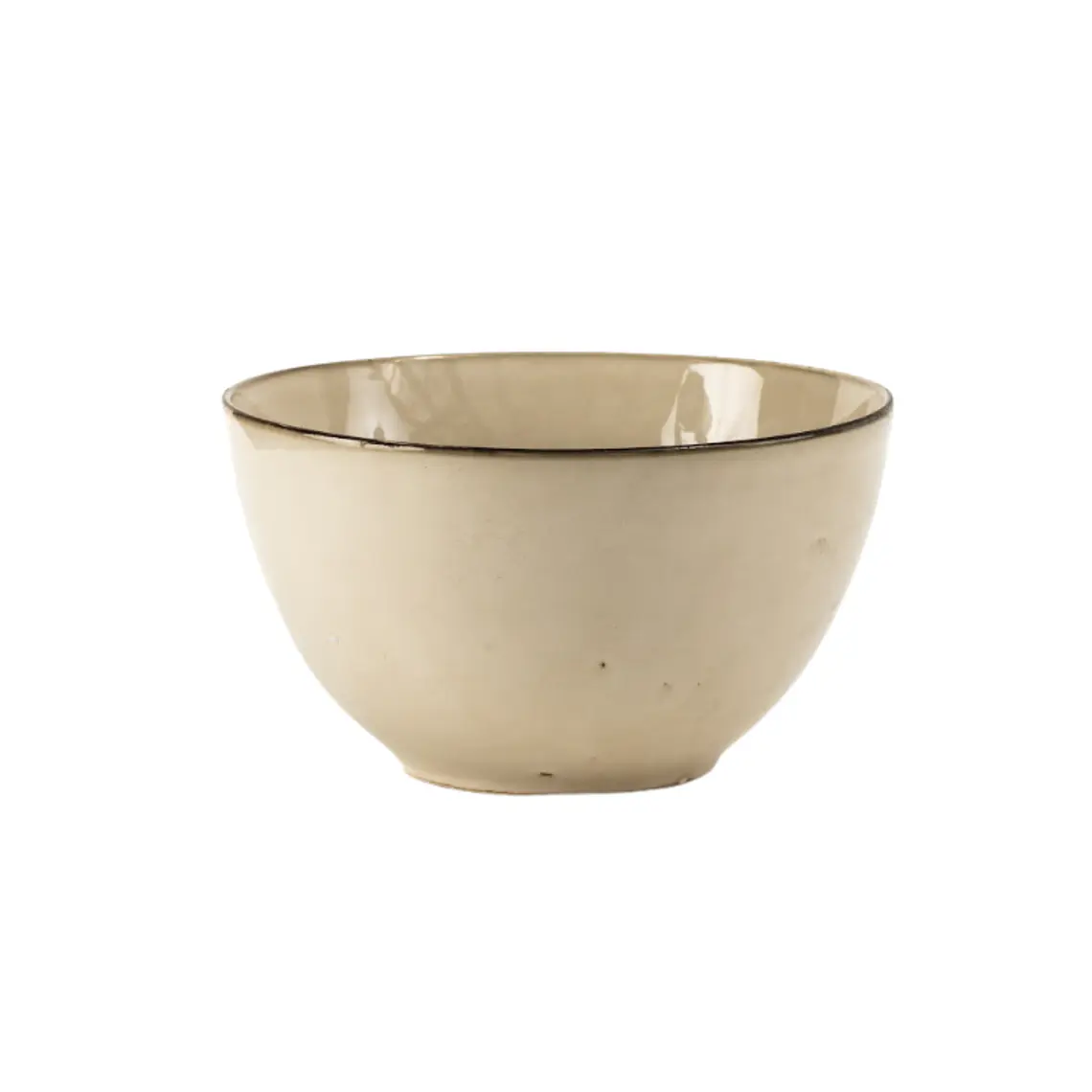FUENTE BOWL L GRES BEIGE (20D X 11.5H CM) 1