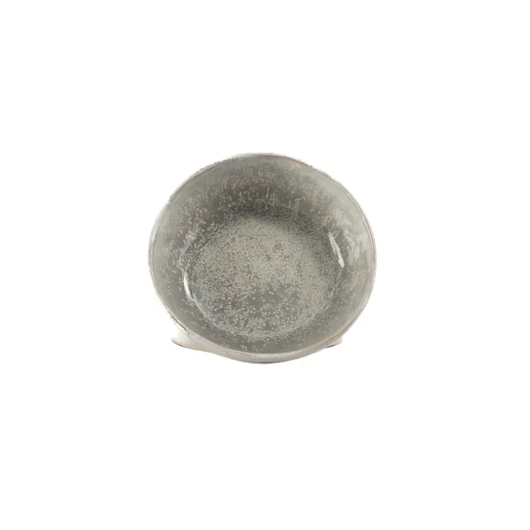 BOWL REDONDO BAJO BEIGE GRIS (14D X 4.7H CM) 2