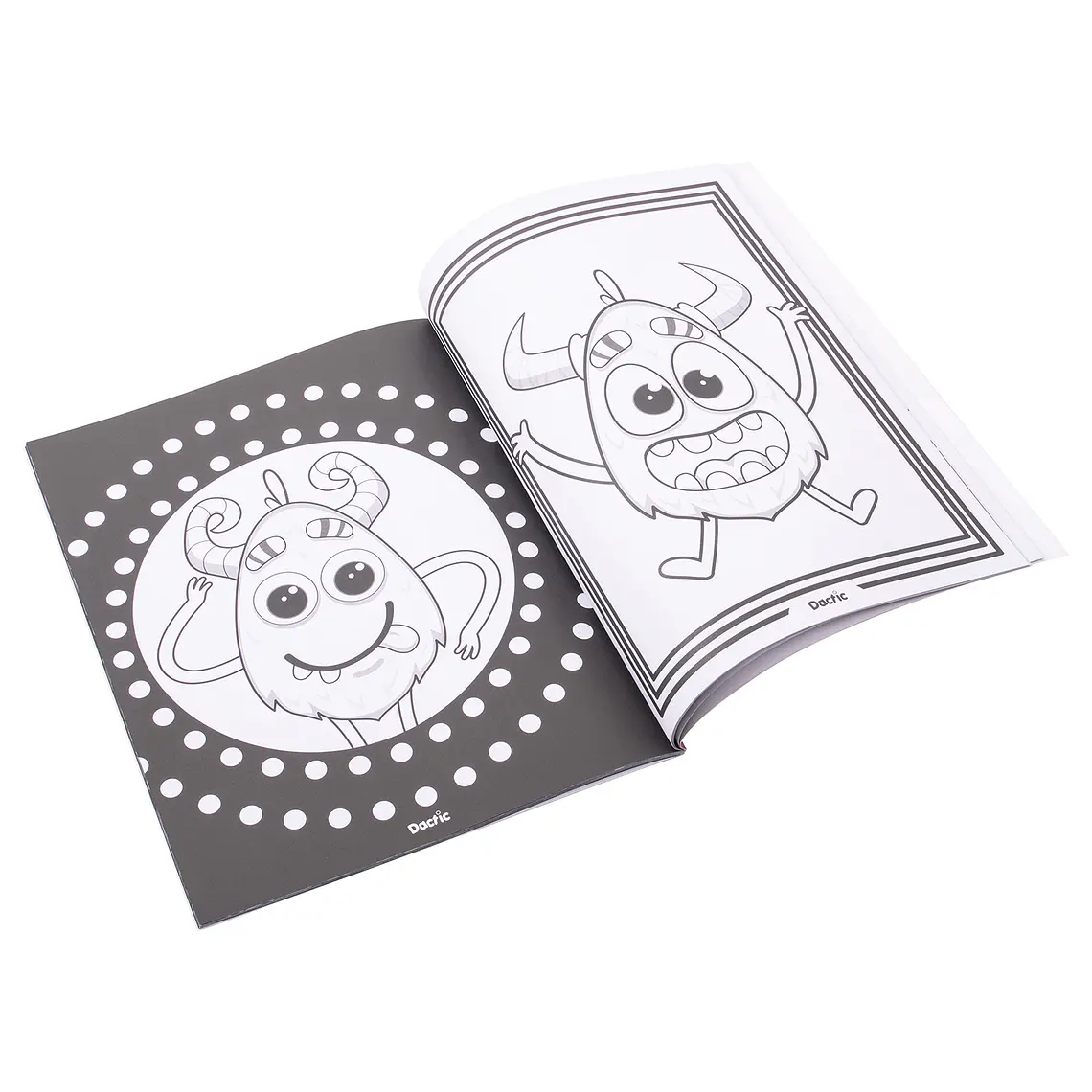 LIBRO MONSTRUOS PARA COLOREAR DACTIC 3