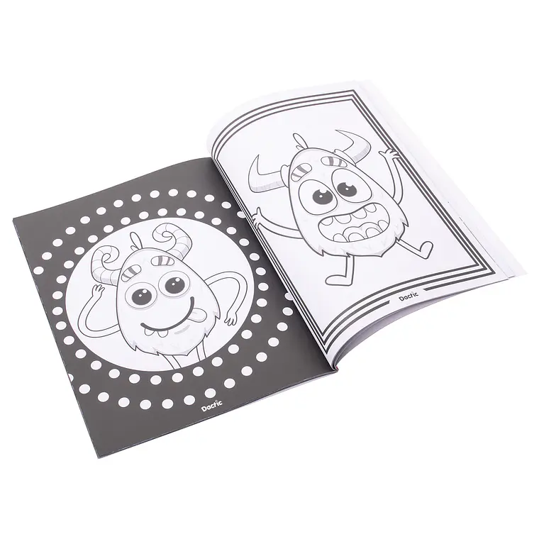 LIBRO MONSTRUOS PARA COLOREAR DACTIC 3