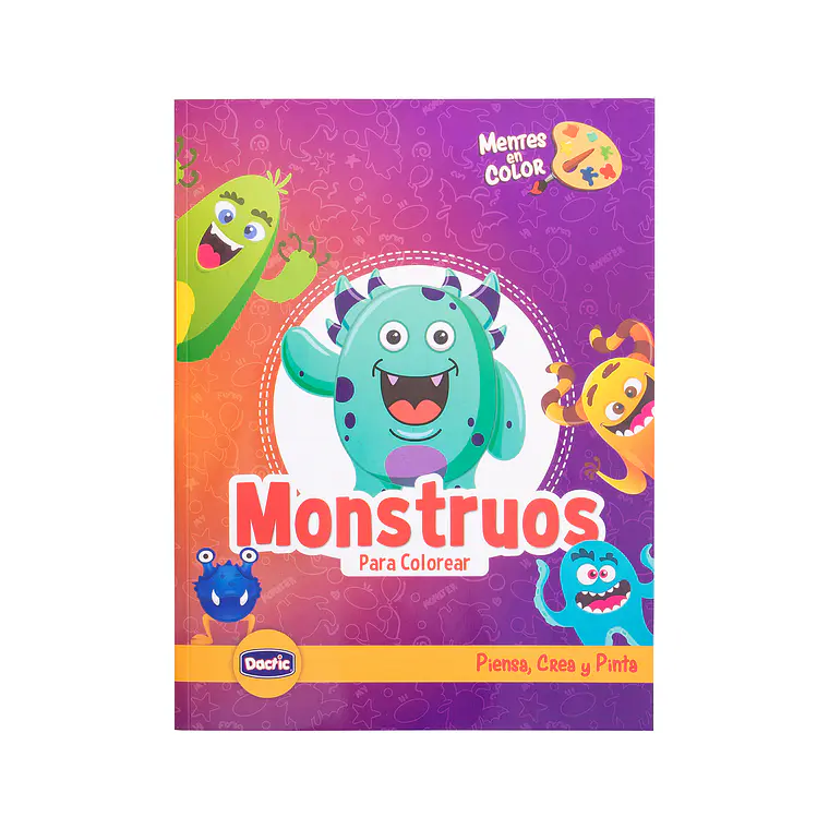 LIBRO MONSTRUOS PARA COLOREAR DACTIC 4