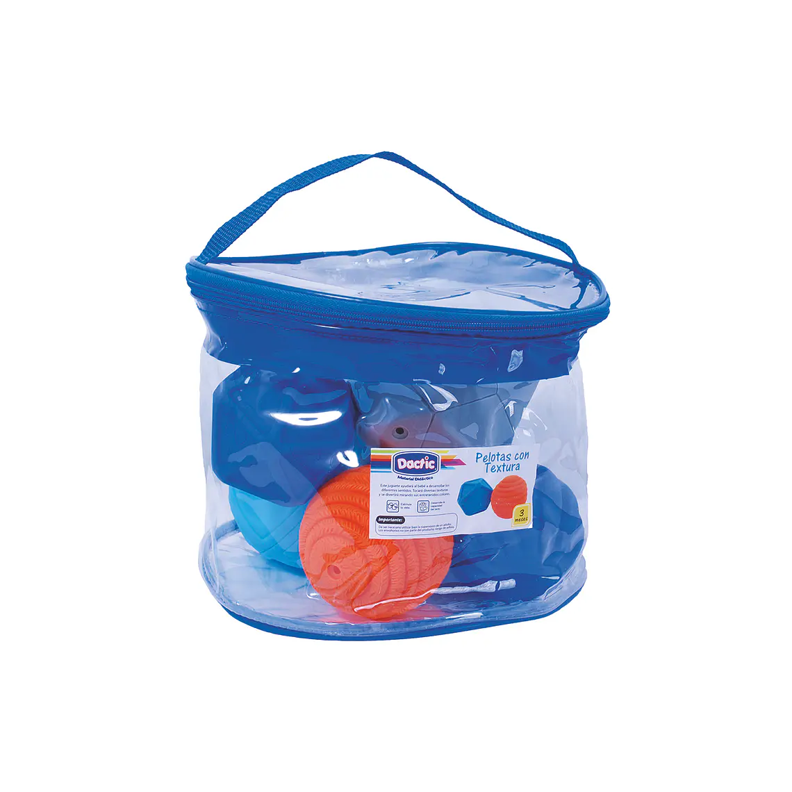 PELOTA GOMA TEXTURA 7U SURTIDO DACTIC 1