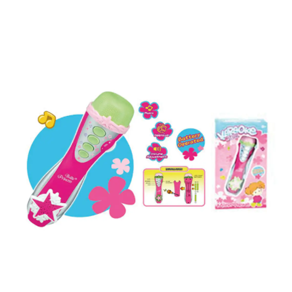 MICRÓFONO ROSADO TOYS 1