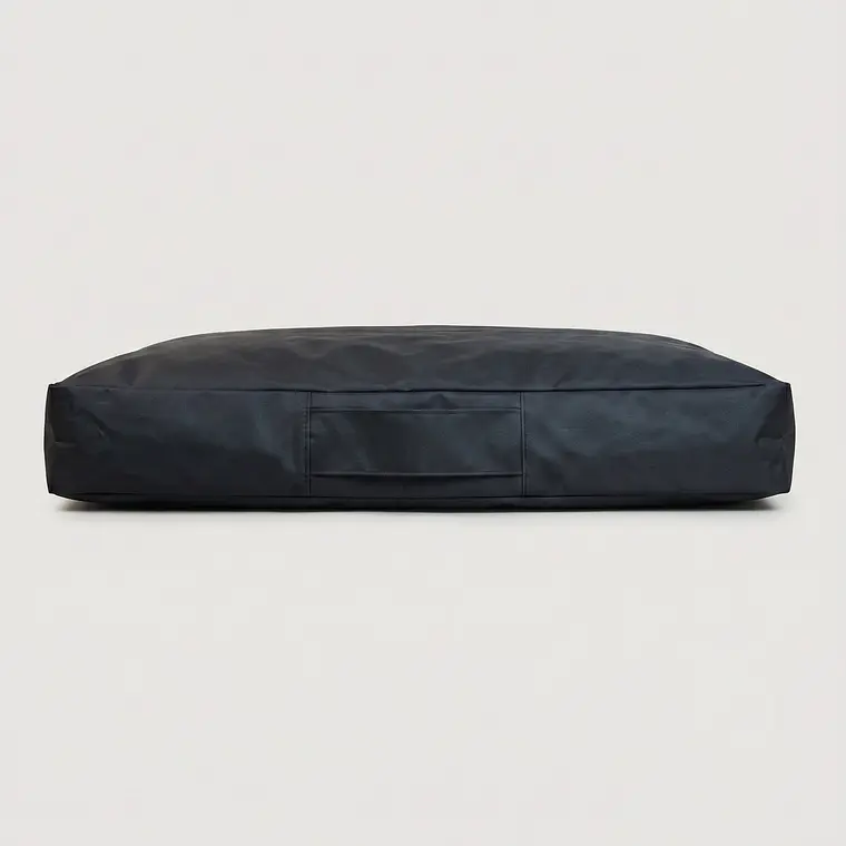 CAMA MASCOTAS LONA PUF - NEGRO S-M (80 × 120CM) 3