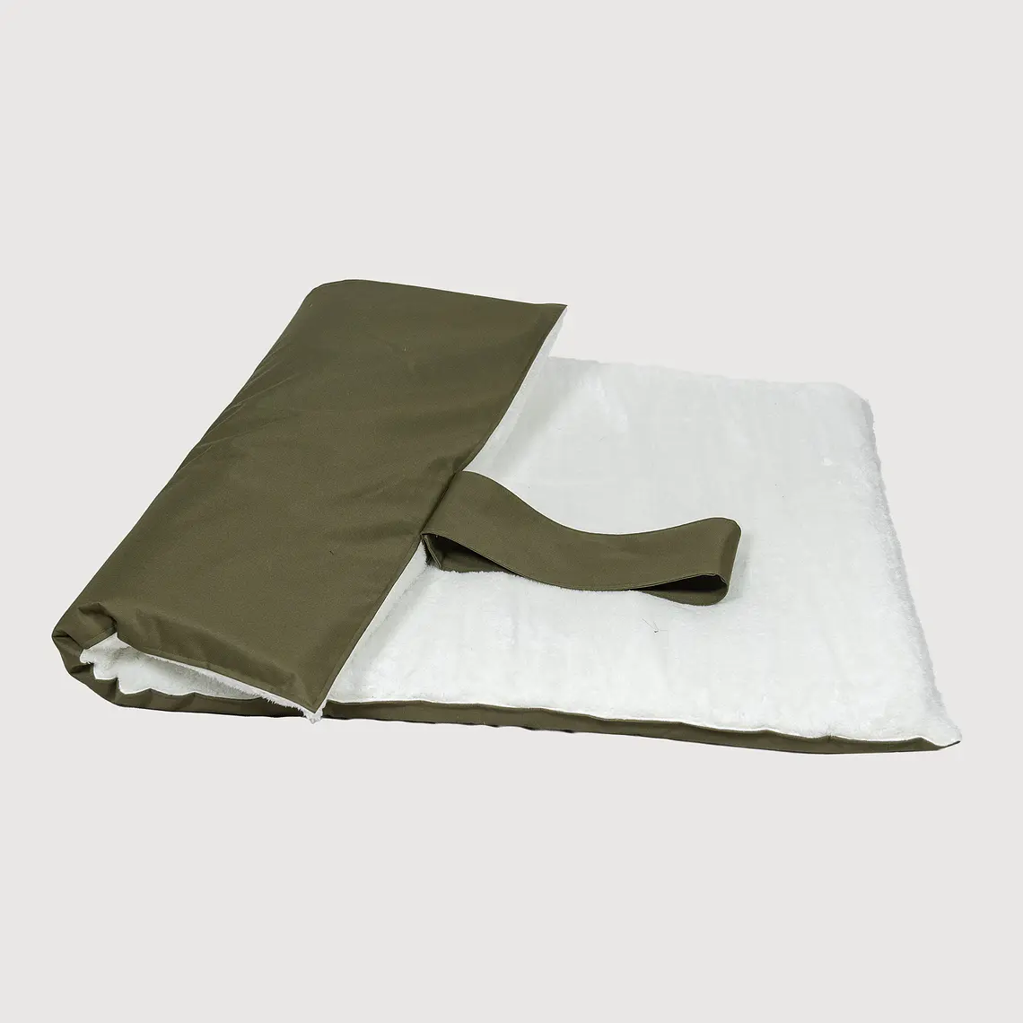 CAMA MAT ENROLLABLE CHIPORRO PUF - BLANCO/VERDE XL 1